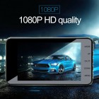 4 Inch HD 1080P Dual Lens Car DVR Front and Rear Camera Video Dash Cam Recorder 170
